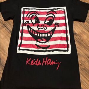 Reason Black Short-Sleeve Tee with Red & White Graphic